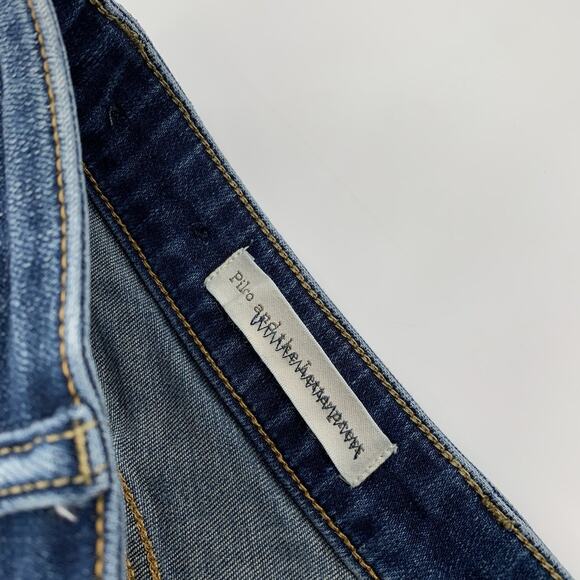Anthropologie Pilcro and the Letterpress Script Cut Off Jean Shorts 26 Denim - Picture 3 of 8